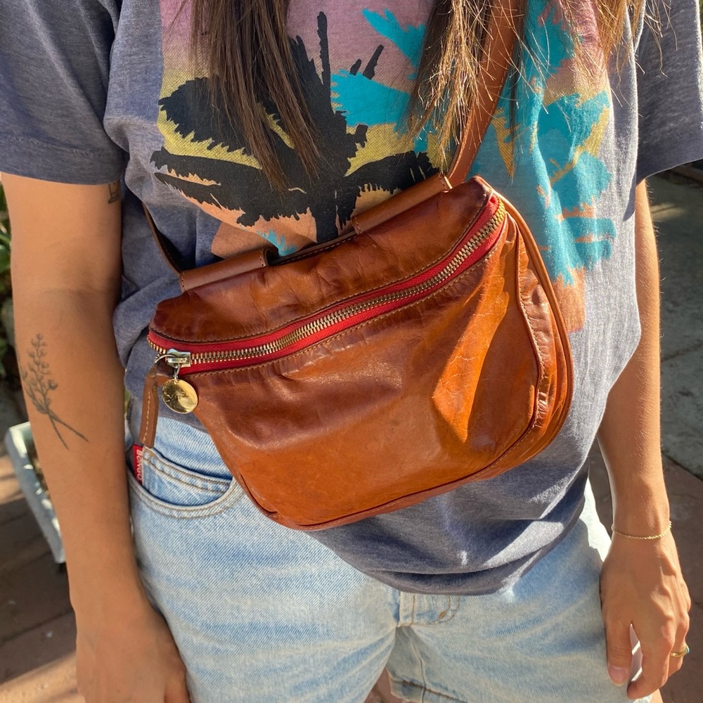 Clare V Brown Leather Fanny Pack